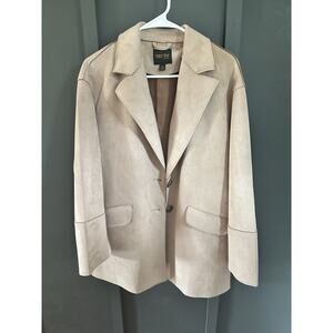 Truth By Republic Tan Women’s Blazer Size S/P Faux Leather